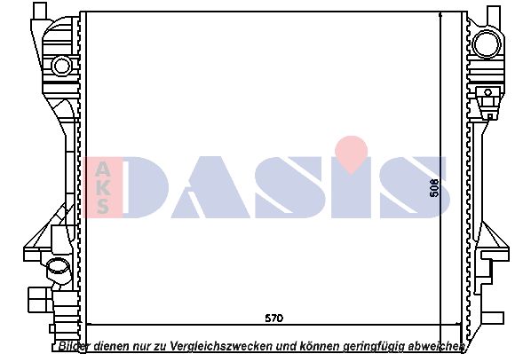 AKS DASIS Jäähdytin,moottorin jäähdytys 340050N